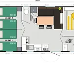 Mobil 6 Pers - Terrasse - - Api-1-52-570 营地 *